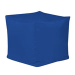 Outdoor Bean Cube Pouffe Bean Bag | Blue