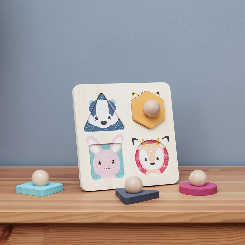 Woodland Animal Matching Puzzle - 4 Pieces