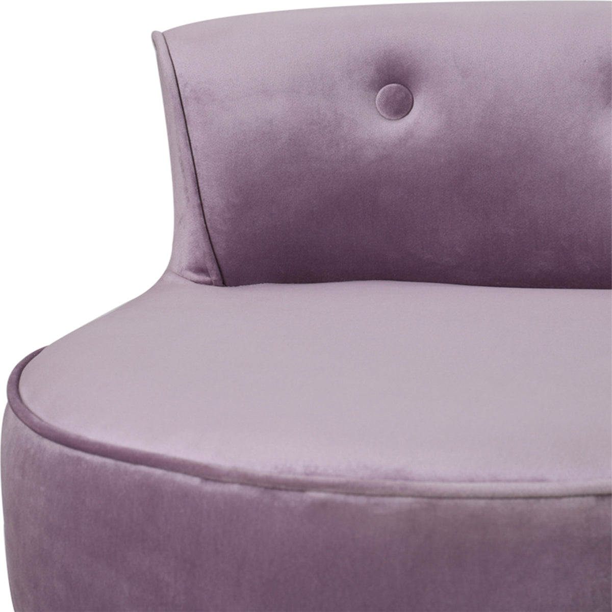 Breeins Upholstered Velvet Vanity Dressing Table Stool With Low Backrest