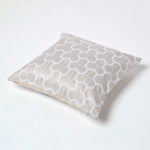 Geometric Jacquard Cushion Cover | 45cm x 45cm | Natural