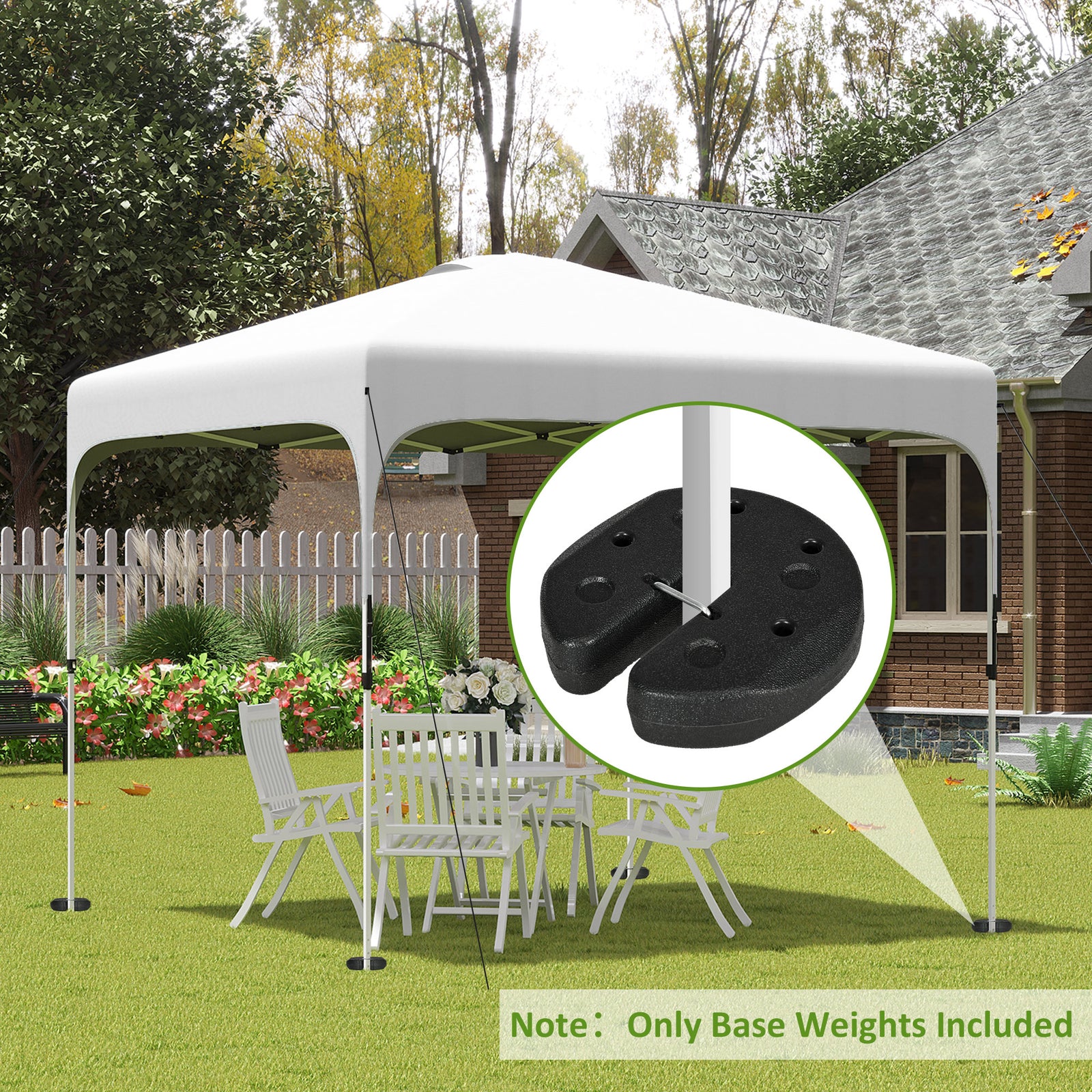 12kg Gazebo Weights Set Of 4 With Reinforce Pins For Canopy