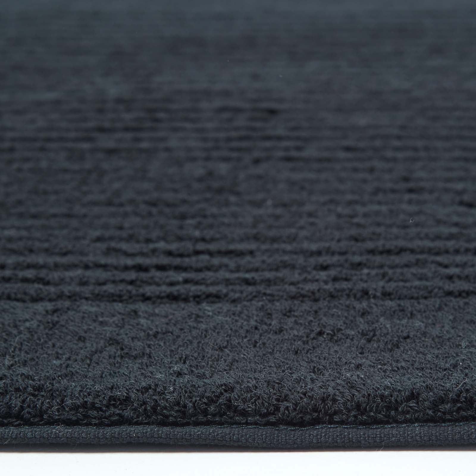 Imperial Plain Turkish Cotton Bath Mat | 50 x 80cm | Black