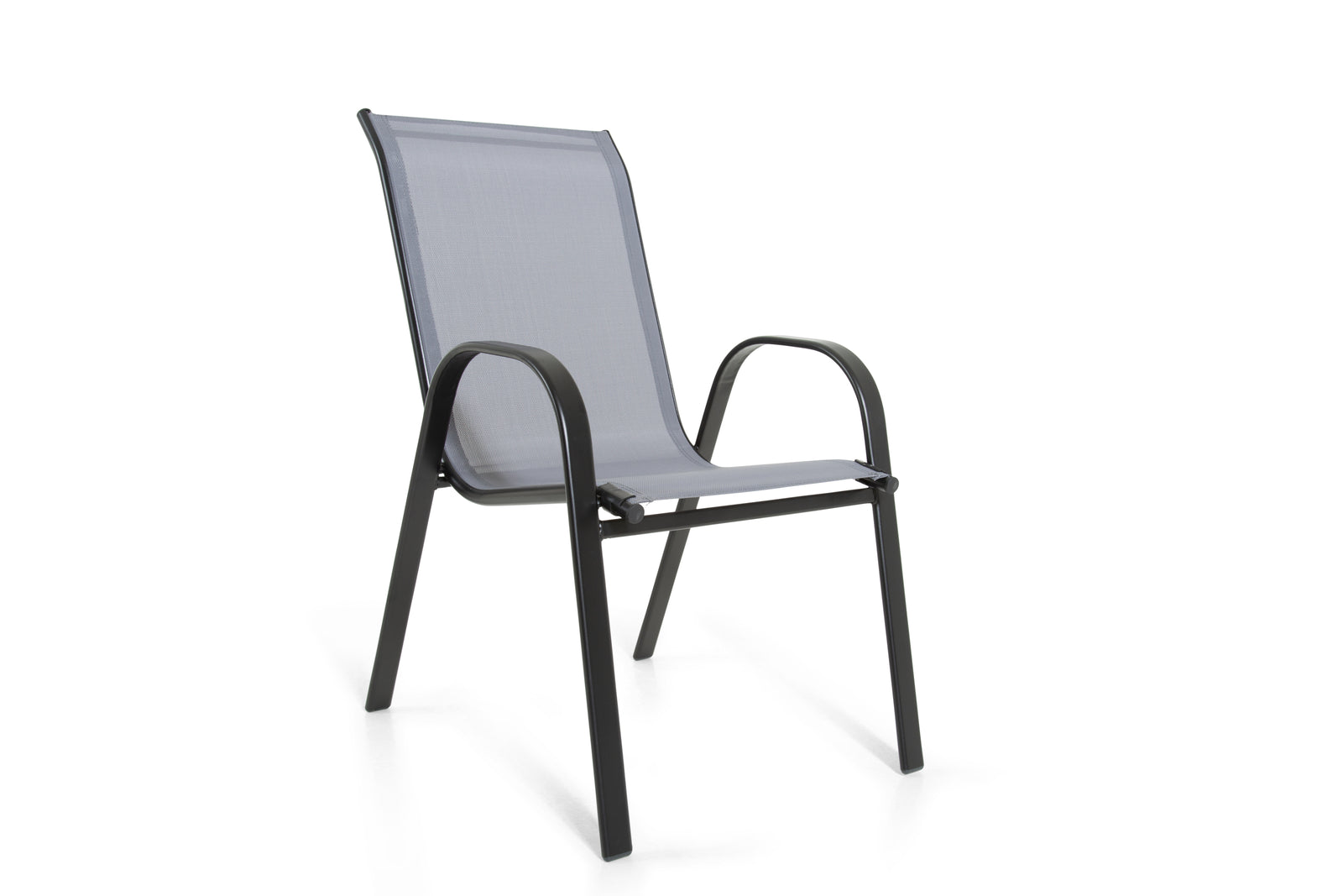 The Lancaster - Black And Grey Metal 4 Seat Garden Dining Set Including Parasol