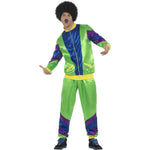 80s Height Of Fashion Shell Suit Costume | XL | Green