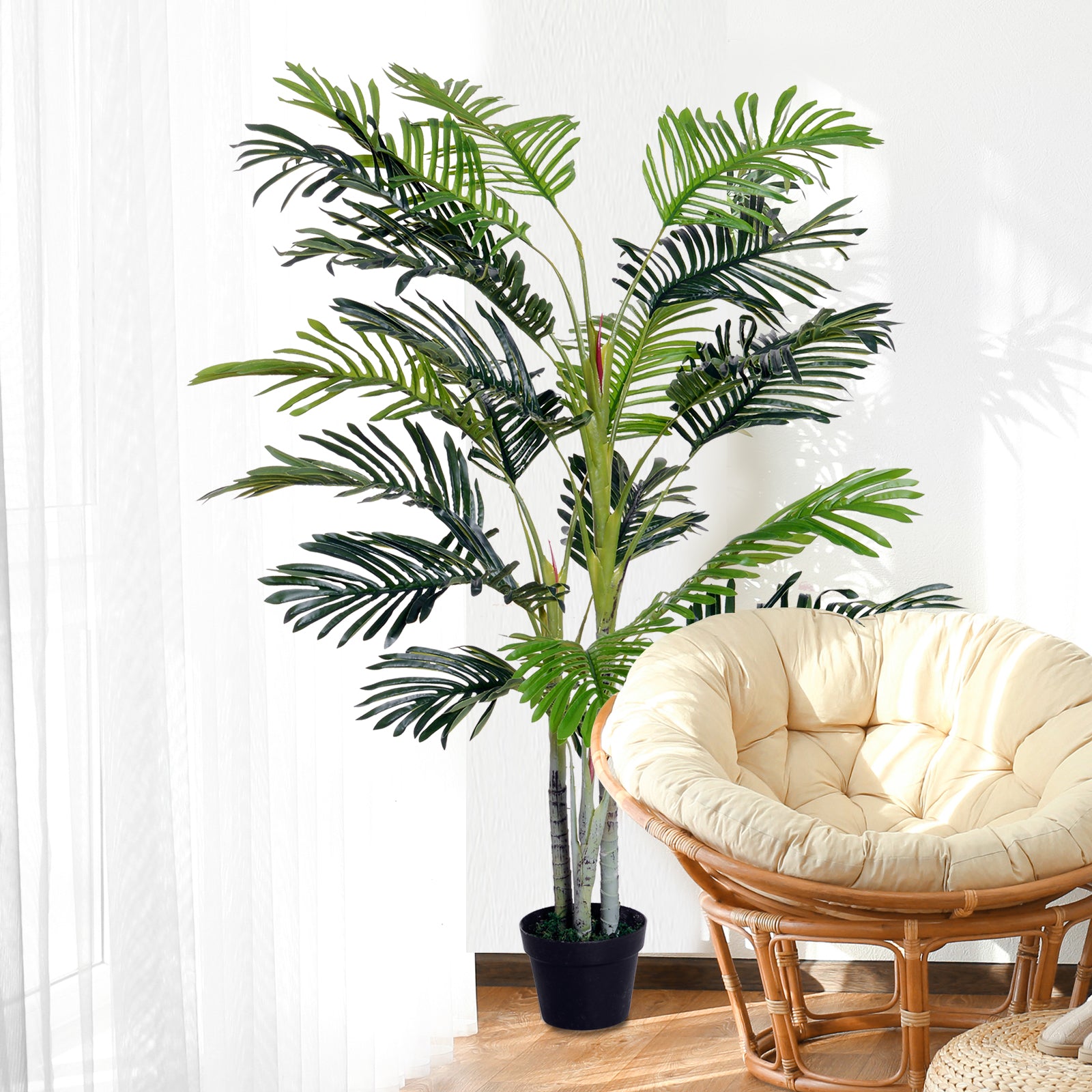 150cm Palm Tree Artificial Faux Decor Green Plant Office