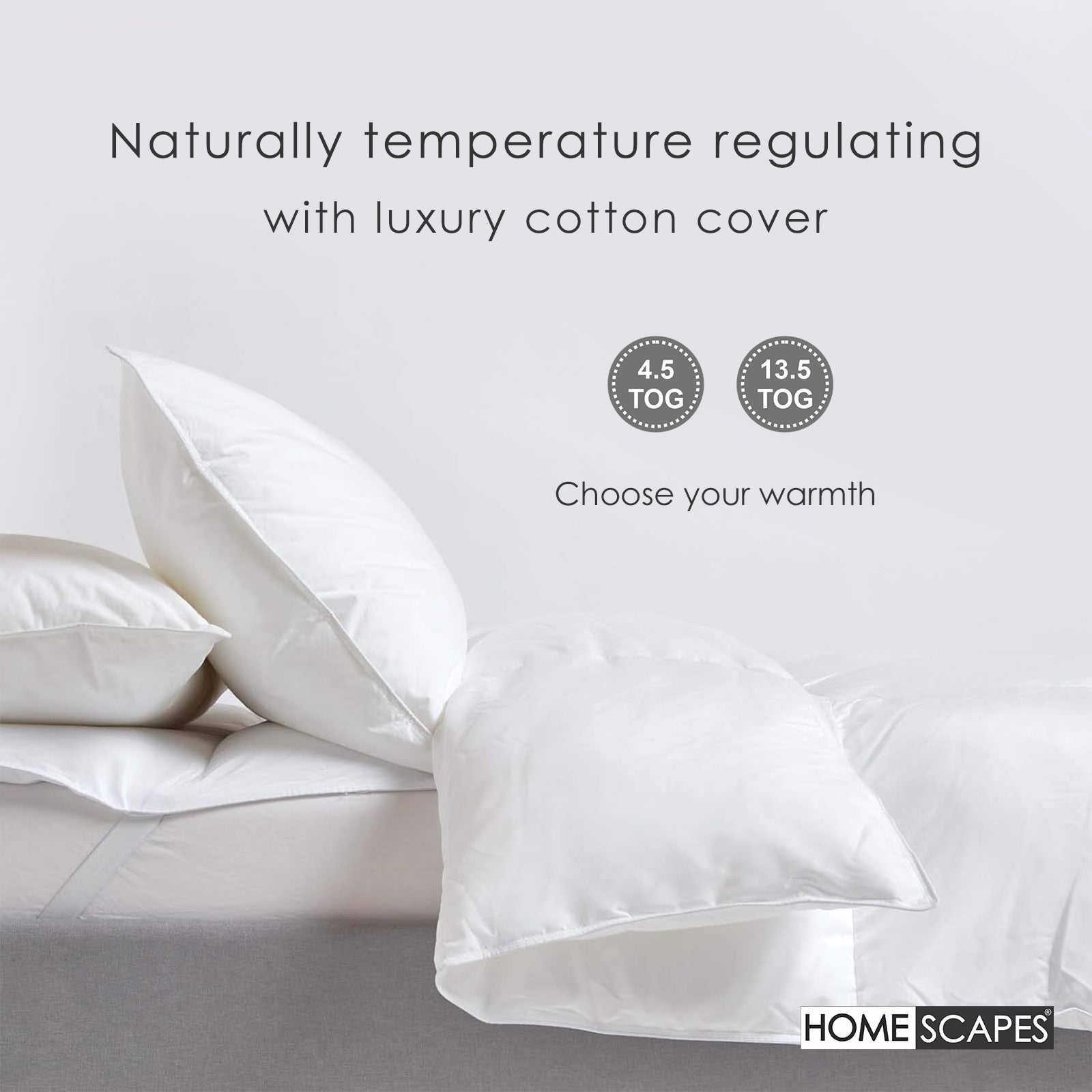 Indulgent Pure Mulberry Silk Blend 4.5 Tog Spring/summer Duvet | Single | White