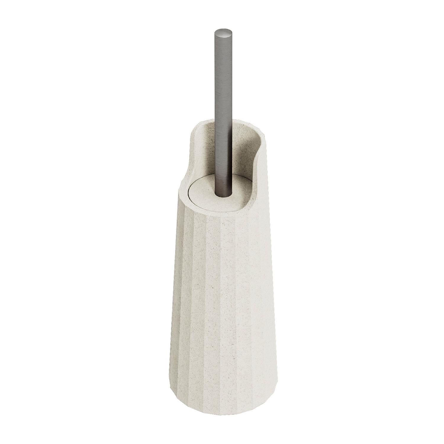 Toilet Brush, White Design, Recycled Materials, Avenir Collection