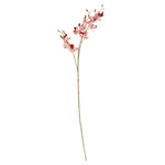 65cm Artificial Mixed Wild Orchid And Ferns Glass Vase