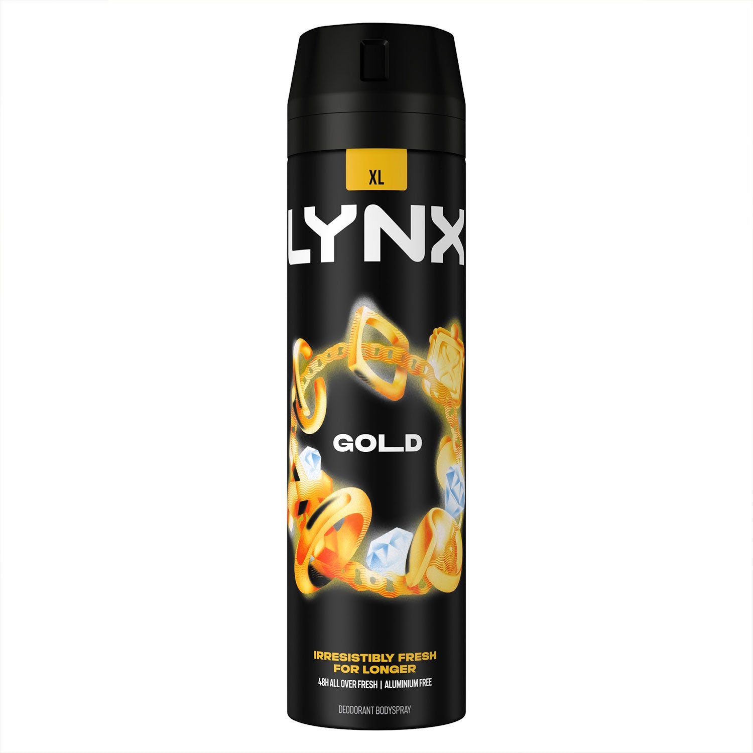 Xl 48-h High Definition Fragrance Gold Body Spray Deodorant 3 Pack, 200ml