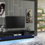 Bloom Tv Unit 180cm With Led Lights | Black