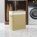 100l Laundry Basket With Lid, Washing Basket For Bathroom | Cream