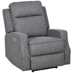 Electric Armchair Fabric Recliner W/ Usb Port | Charcoal Grey