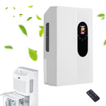 Quiet Dehumidifier With Remote Control, 2.2l Tank & Continuous Drainage – Air Purification, Led Display, And 24h Timer For Comfortable Living