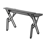 2-tier Gaming Desk With Mouse Pad, Cup Holder & Headphone Hook Sturdy Computer Table With Rgb Led Lights, App & Remote Control 120/140/160cm W | Medium