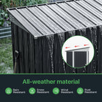 Breeins 4x8 Ft Pent Roof Garden Tool Shed Outdoor Patio Storage House