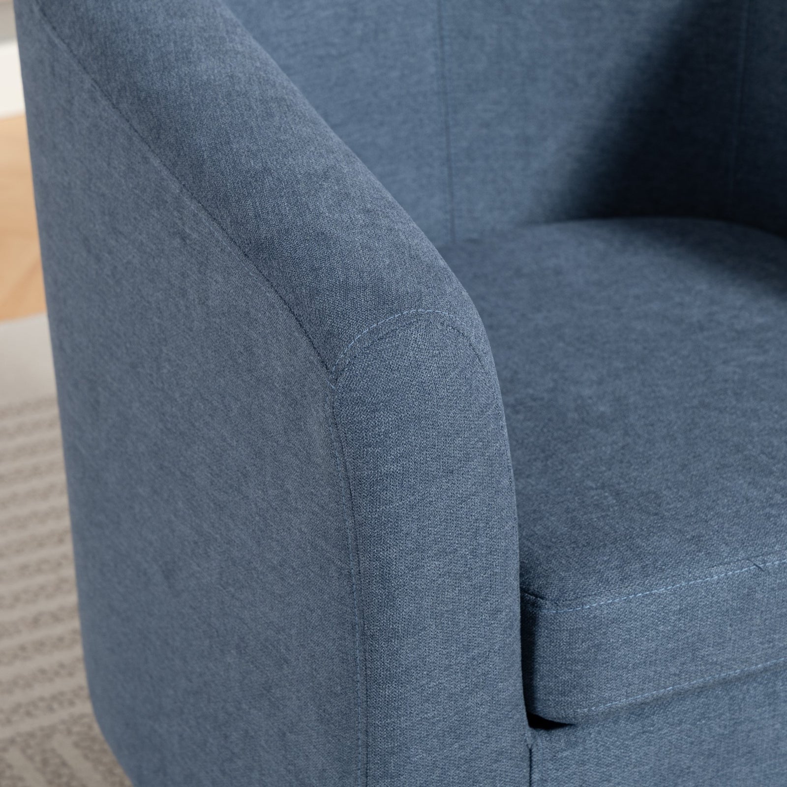 Beulah Fabric Accent Chair | Light Blue