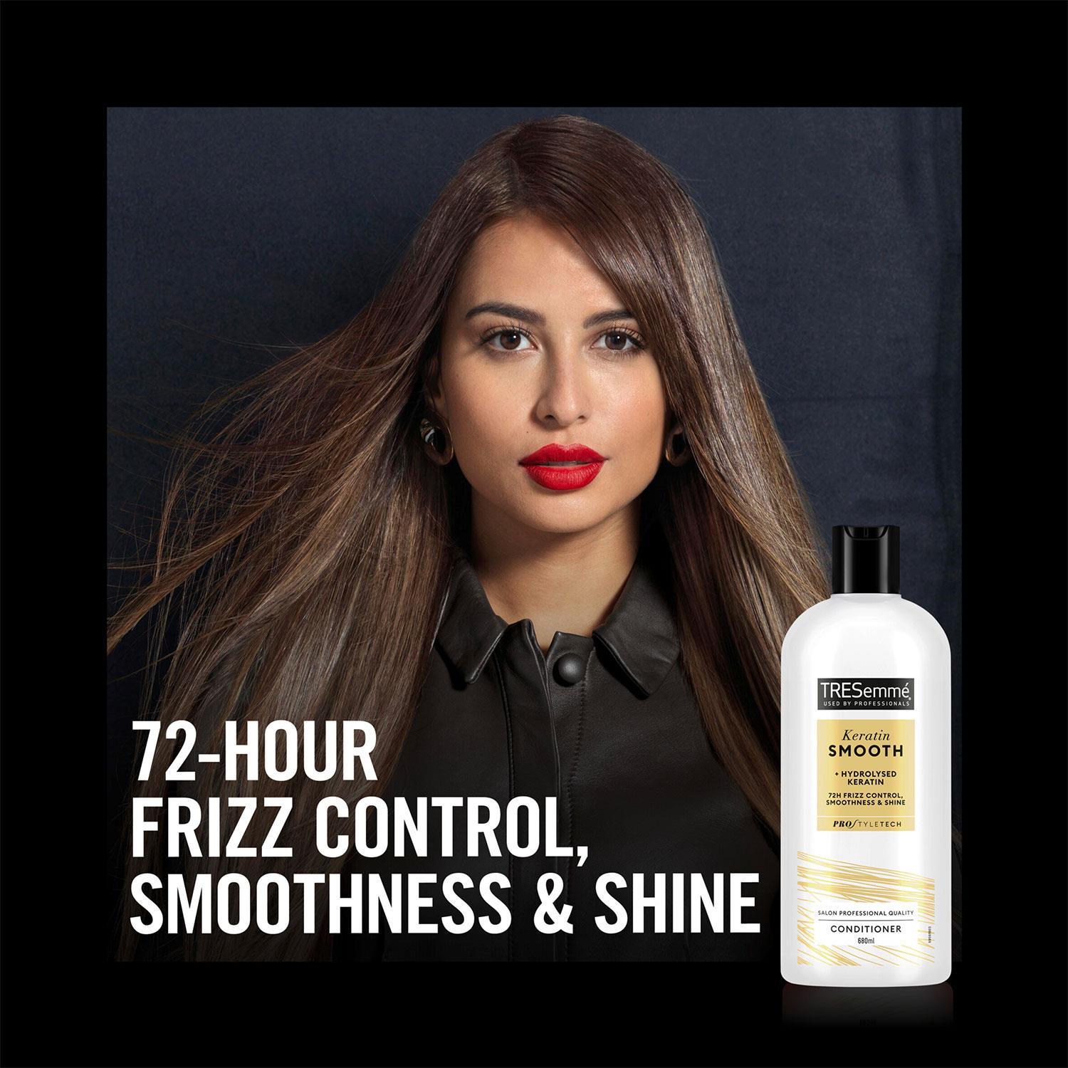 Conditioner Keratin Smooth For 72h Frizz Control And  Shine, 3x 680ml
