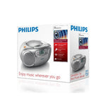 Az127 Portable Stereo Cd Radio Fm Cassette Player | Silver
