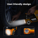 150psi Car Tyre Inflator 12v Digital Air Compressor Auto-off Led Fast Pump | Orange
