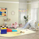 Space-themed Slide And Swing Set For Kids W/ Basketball Hoop | Grey