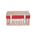 Wicker 41cm White Hamper | Red