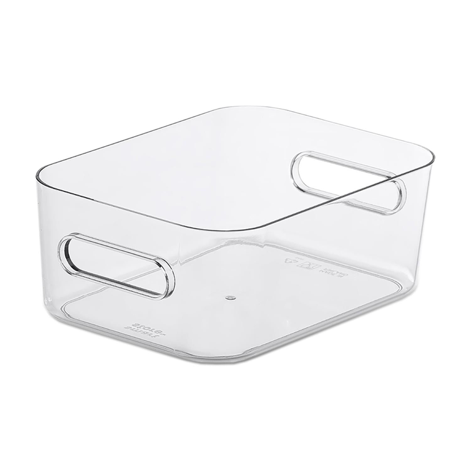 Compact Clear Modular Storage Bin Container For Kitchen, S