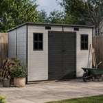 10 X 6ft Outdoor Garden Pent Roof Tool Storage Shed