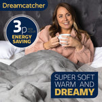 Heated Throw Faux Fur Electric Blanket 160 X 130cm Thermal Blanket & Timer 9 Heat Settings | Double | Dark Grey