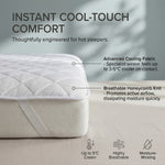 Advanced Cooling Mattress Topper | EU Single | White