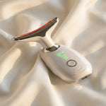 Ovey London Advanced Face & Neck Lifting Massager | Multi-functional Heat, LED & Vibration Device For Anti-aging & Firming