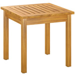Coffee Table Fully Assembled Square Natural Wood