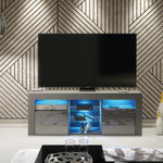 Pulse Tv Unit 145cm With Led Lights | Dark Grey