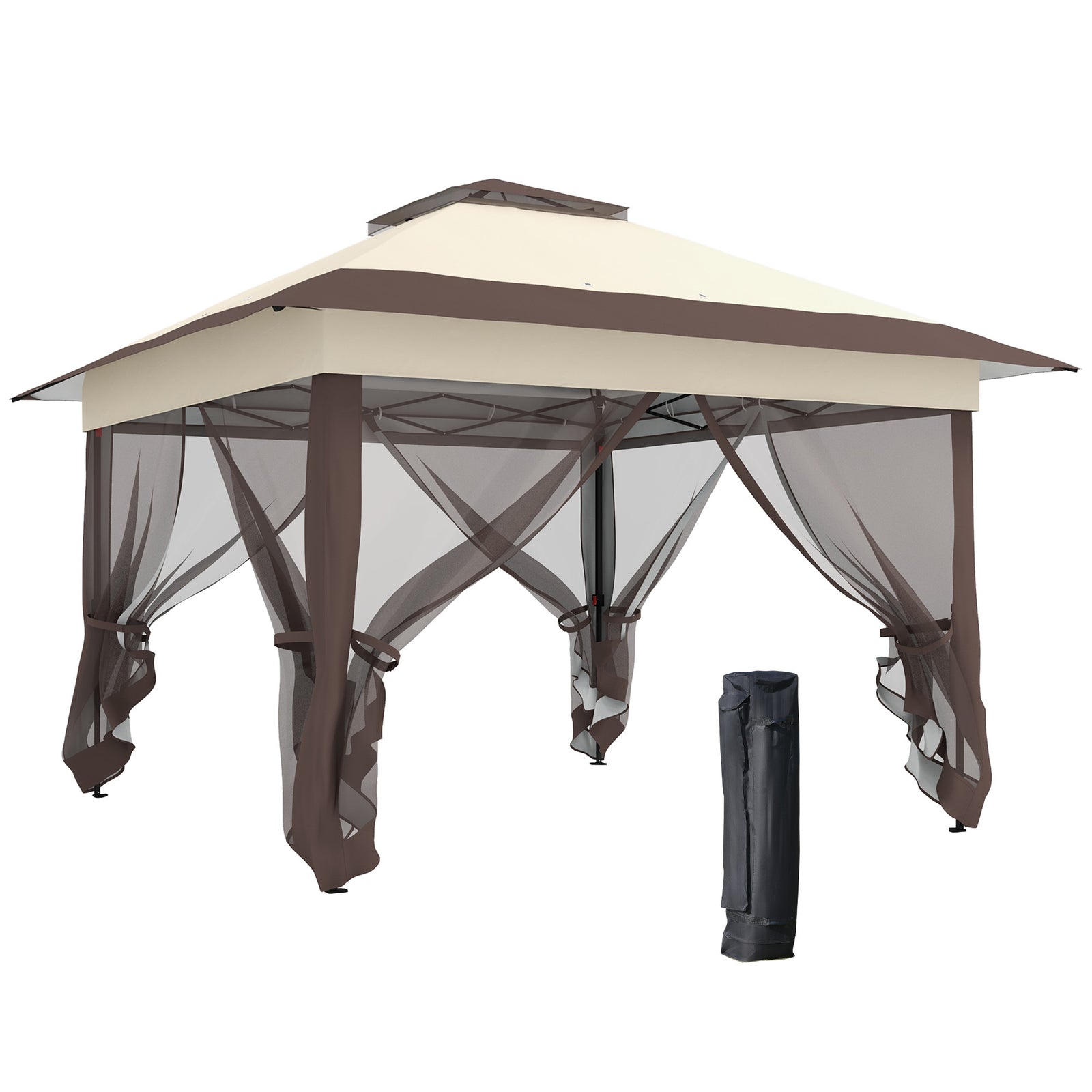 3.6 X 3.6m Pop-up Tent Gazebo Shelter Instant Canopy Steel