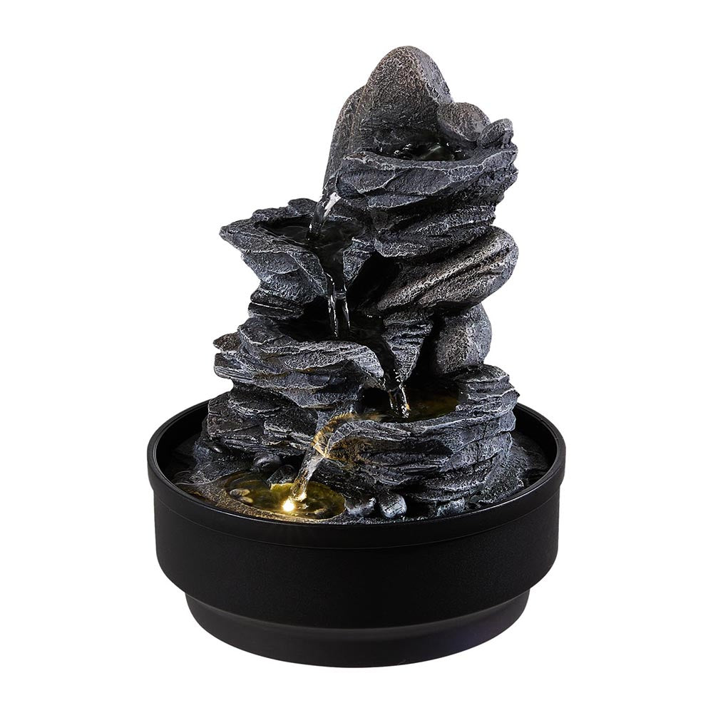 Tabletop Water Fountain Rockery Decor