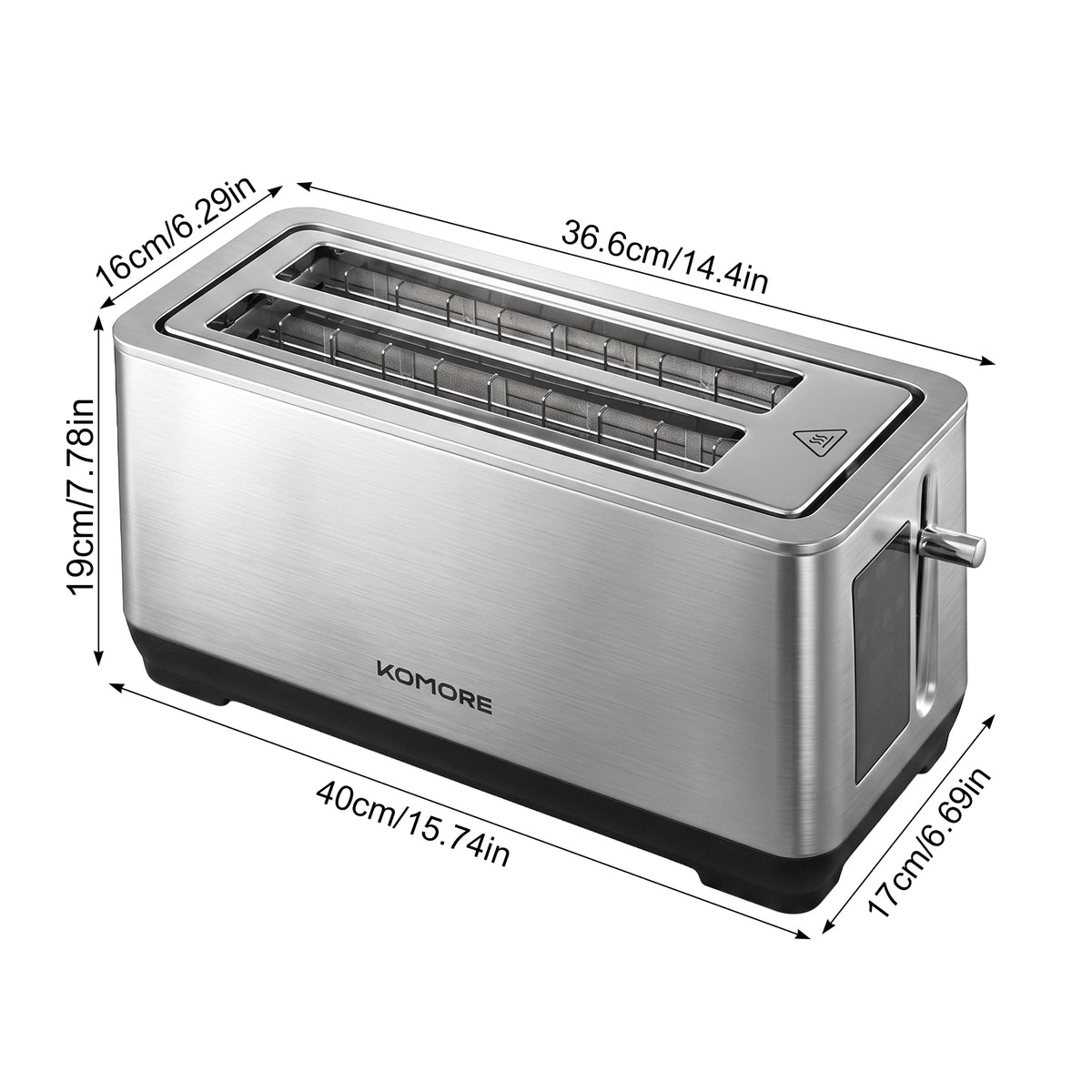 4-slice Stainless Steel Toaster