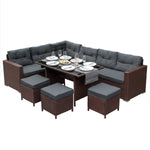 Rattan Corner Set | Brown