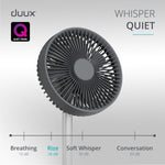Rize Portable Fan With Rechargeable Battery | Grey