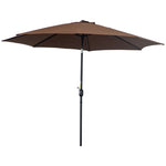 3m Patio Umbrella With Tilt And Crank | Coffee