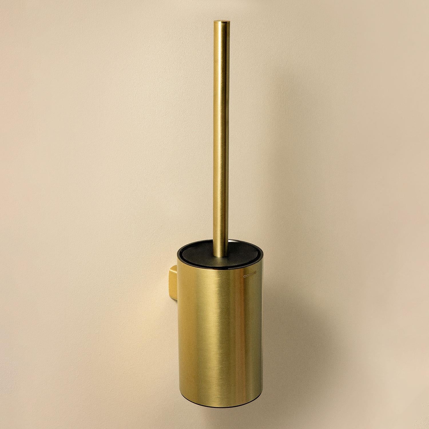 Toilet Brush, Wall-mounted, Brushed Gold Pvd, Architect S+ Collection