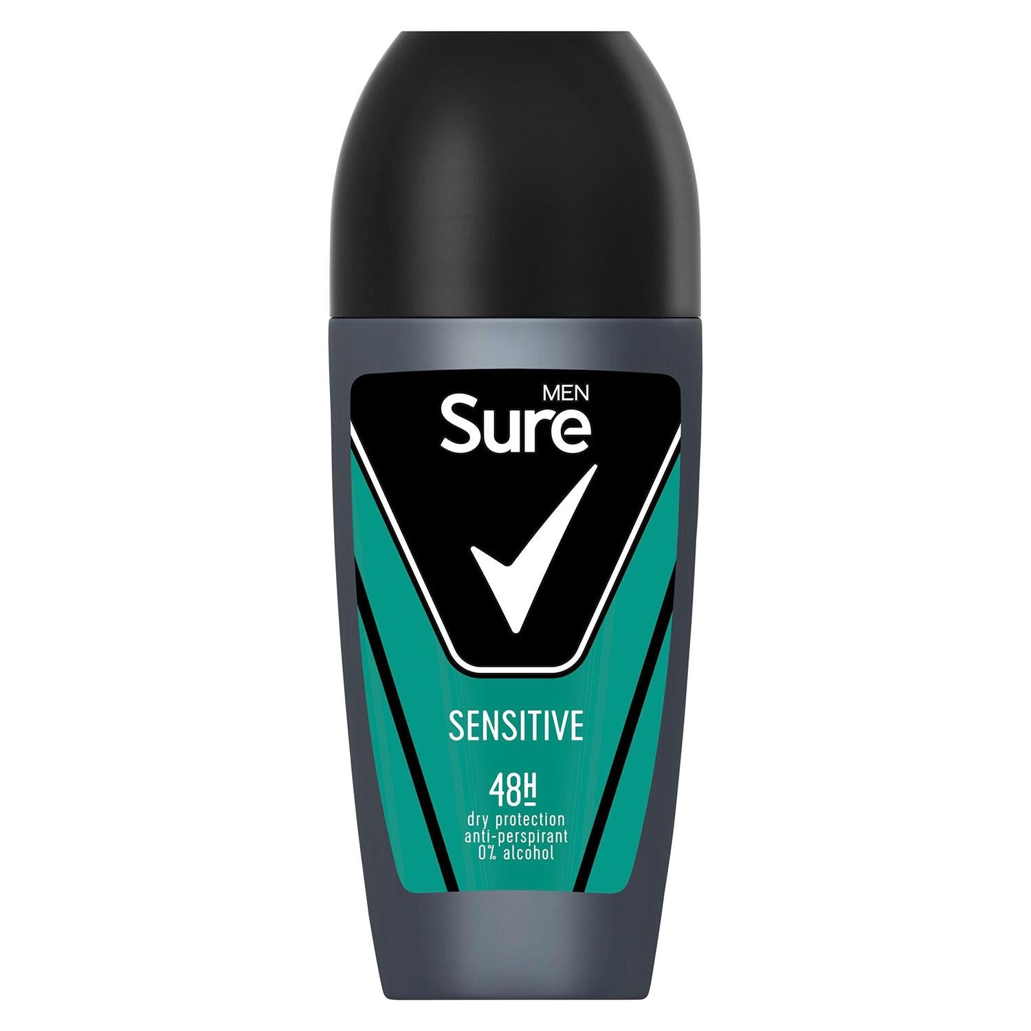 Men Sensitive Antiperspirant Roll On 48h Sweat & Odour Protection, 6pk, 50ml | 6