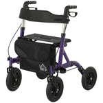 Rollator Walker With Seat, Backrest, Bag, All-terrain Wheels
