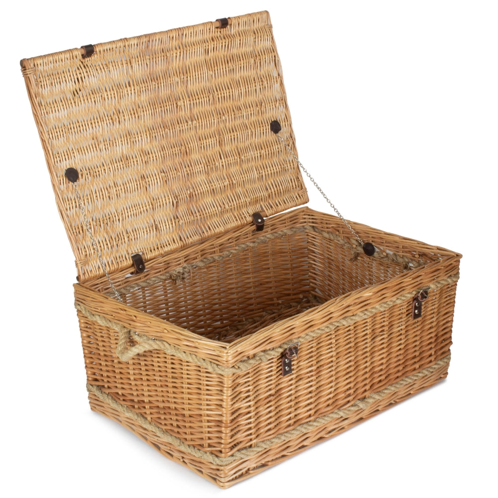 Wicker 72cm Rope Handled Trunk Picnic Basket | Brown