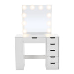 Hollywood Dressing Table With Led Lighted Mirror