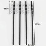 SPORTNOW 4pcs Trampoline Anchor Kit, 32 Cm Galvanised Trampoline Stakes