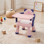 Lightweight Portable Baby Highchair With Tray | Pink
