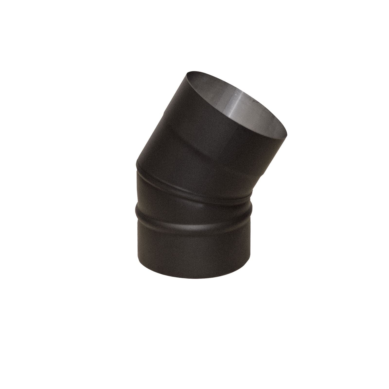 Flue Pipe Various Angled Elbow Bends for 5" inch (125mm) | 30 Degrees | Black