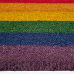 HOMESCAPES Coir Doormat Rainbow Pride Flag, 40 X 60 Cm