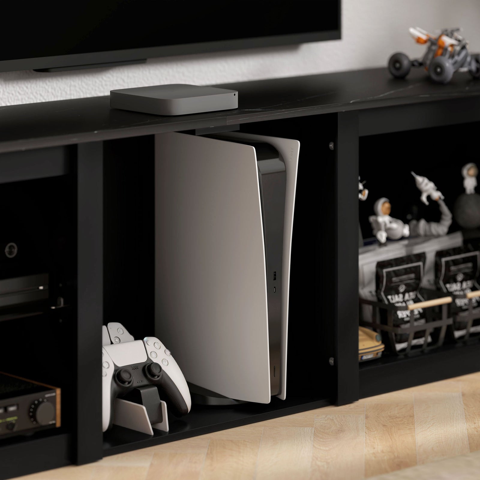 160cm Tv Unit W/ Led Lights For 65" Tv Modern