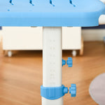 Kids Desk And Chair Set W/ Drawer, Pen Slot Hook | Blue