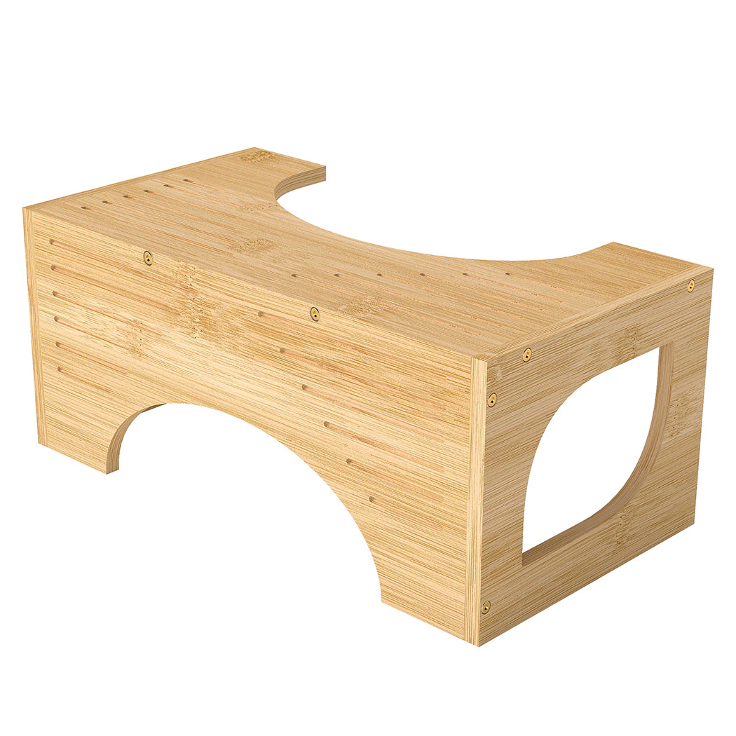 Bamboo Squatty Potty Squatting Toilet Poop Stool Bathroom Non-stick | Natural